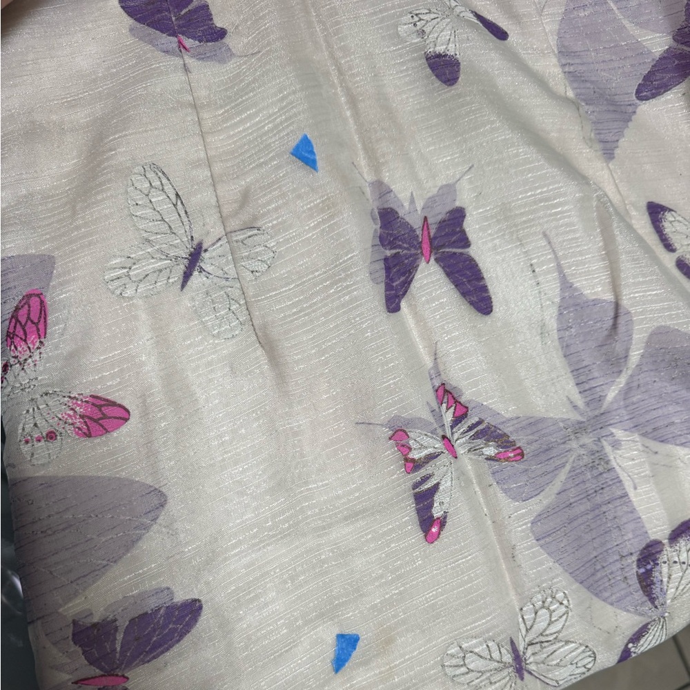 Alfred Shaheen Vintage Butterfly Print Dress - Picture 10 of 12